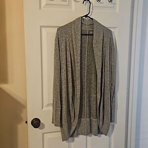 Maurices Gray Sweater Cardigan M